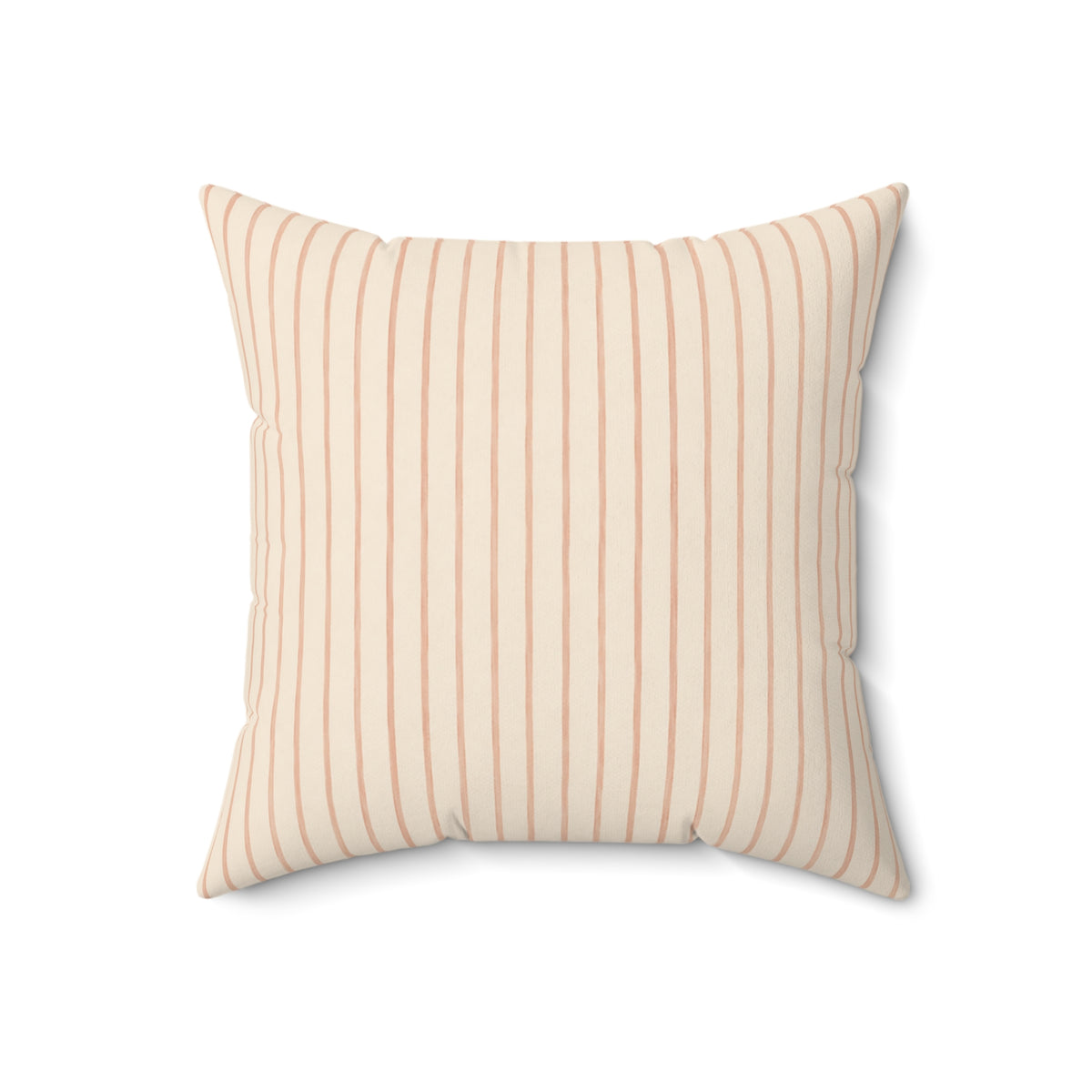 Soft Blush Lines Pillow - Striped Neutral Throw Pillow - Minimalist Decorative Cushion - Beige Bedroom