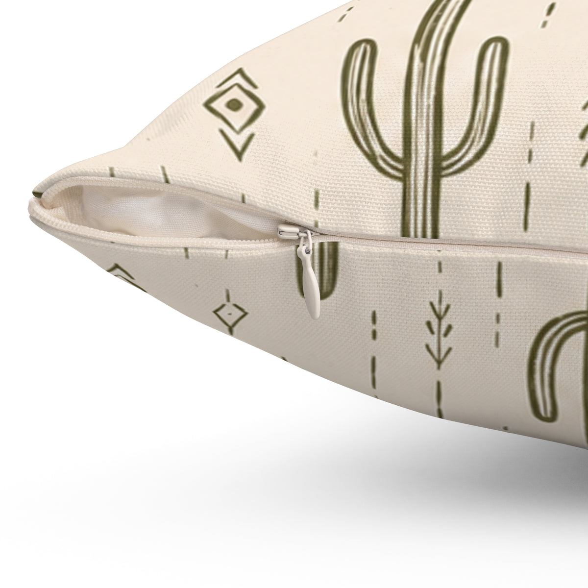 Desert Rhythm Pillow - Boho Cactus Throw Pillow - Neutral Desert Decorative Cushion - Southwestern Home Decor