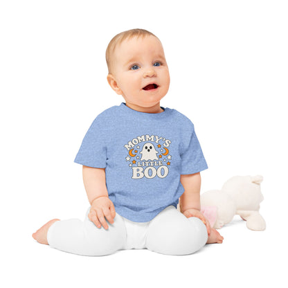 Mommy's Little Boo Baby T-Shirt - Halloween Ghost Infant Tee - Cute Spooky Baby Shirt - Halloween Baby Outfit