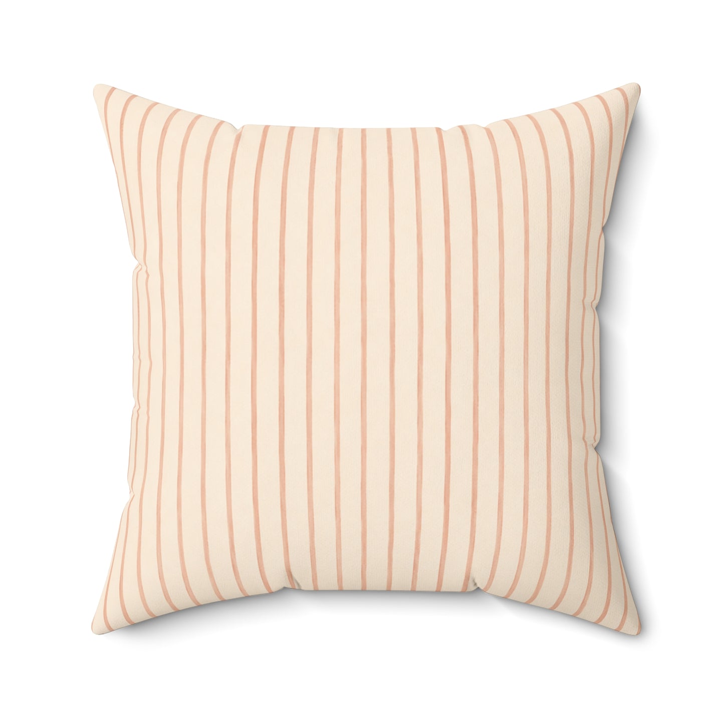 Soft Blush Lines Pillow - Striped Neutral Throw Pillow - Minimalist Decorative Cushion - Beige Bedroom