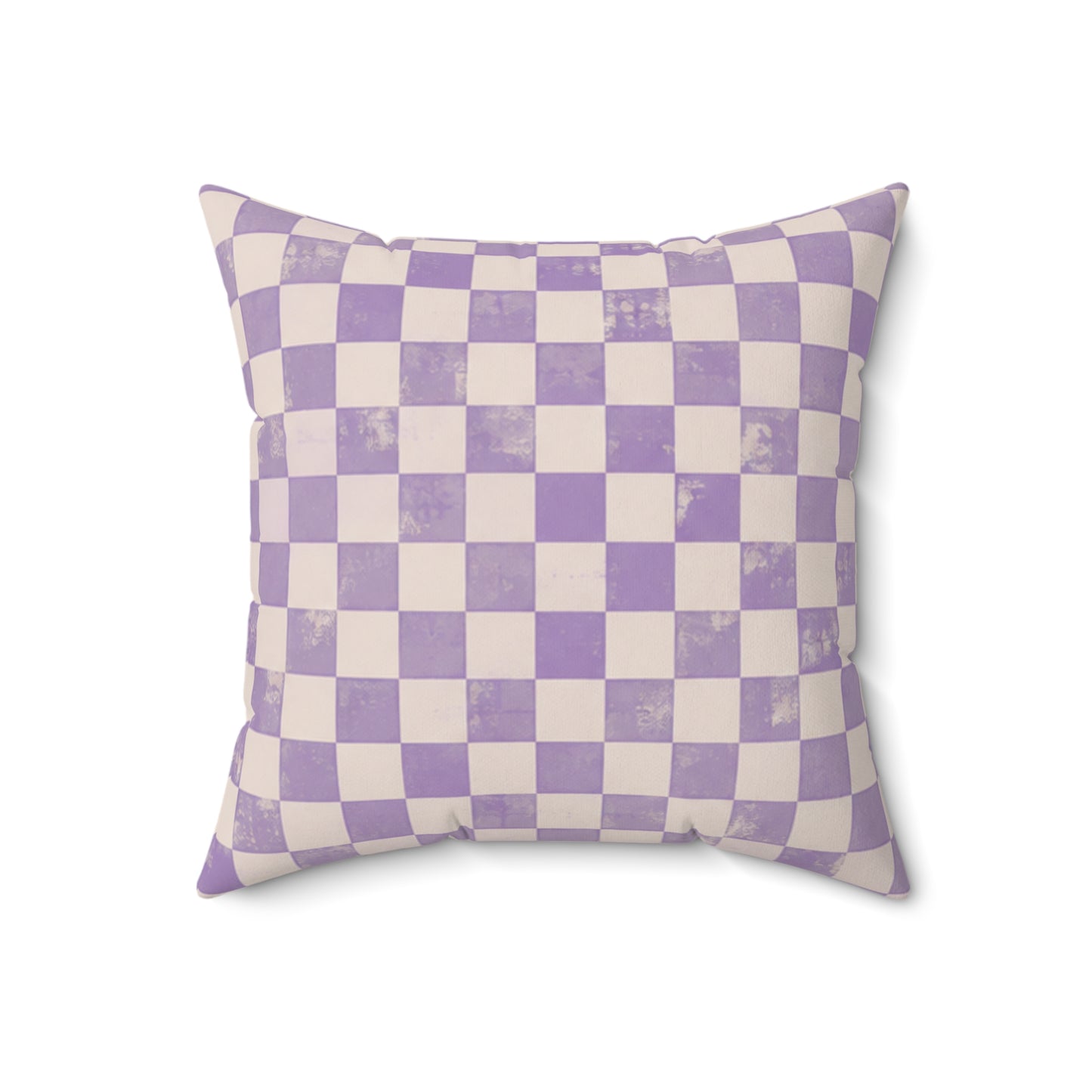 Lavender Check Pillow - Purple Checkerboard Throw Pillow - Pastel Decorative Cushion - Retro Home Decor