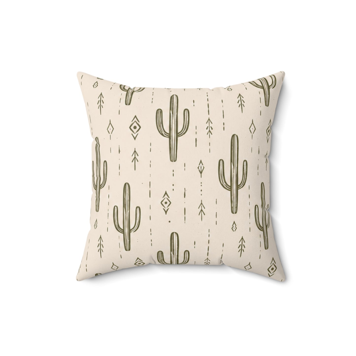 Desert Rhythm Pillow - Boho Cactus Throw Pillow - Neutral Desert Decorative Cushion - Southwestern Home Decor
