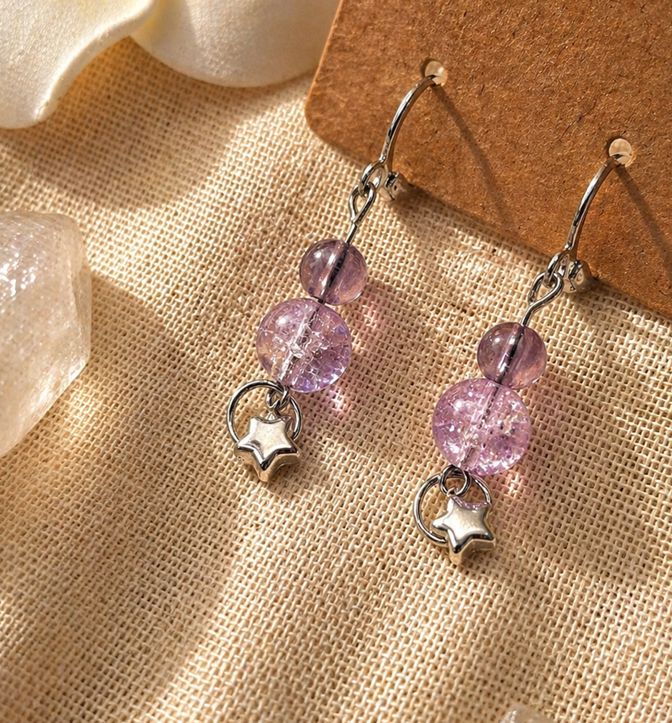 Celeste - Dreamy star earrings inspired by light and colour