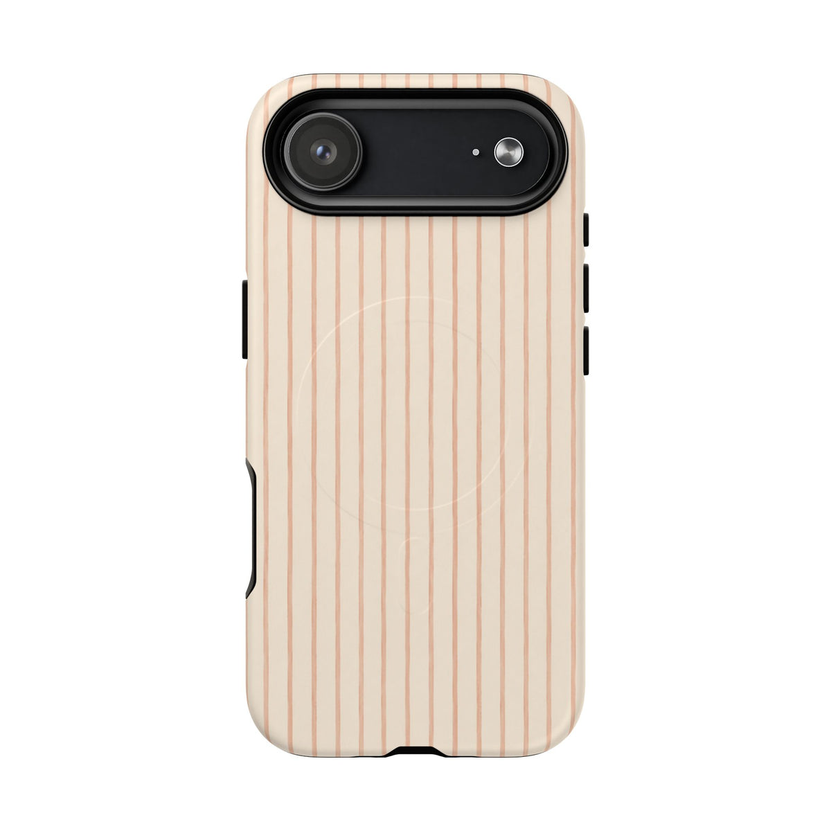 Soft Blush Lines Magnetic Protective Phone Case – Tough Dual-Layer Cover
