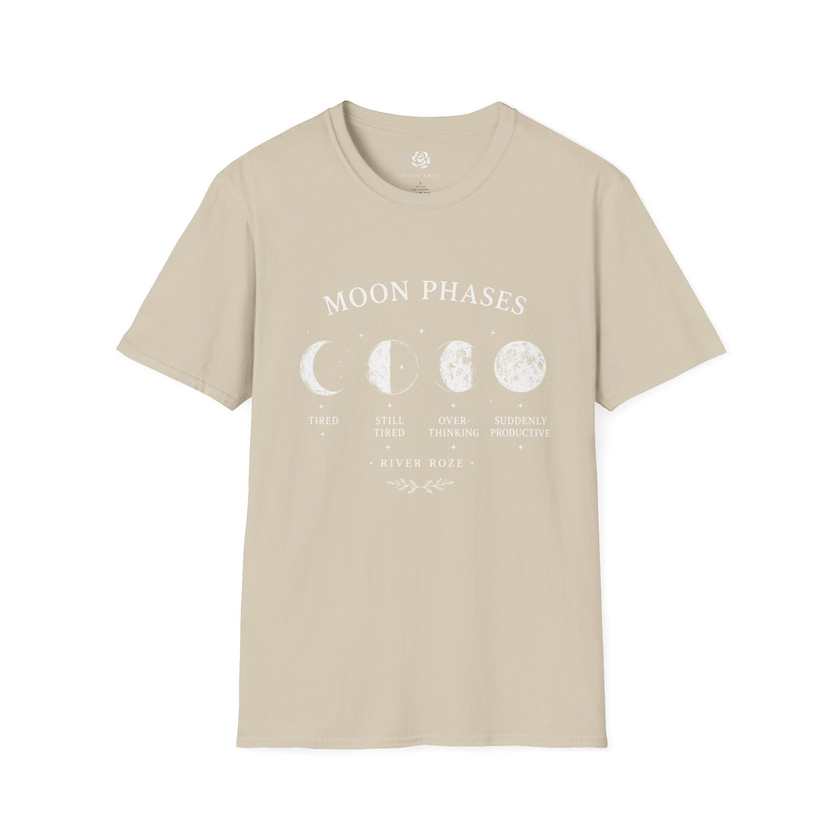 Moon Phases Graphic T-Shirt – Celestial Lunar Tee