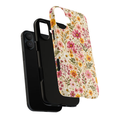 Wildflower Meadow Magnetic Protective Phone Case – Tough Dual-Layer Cover