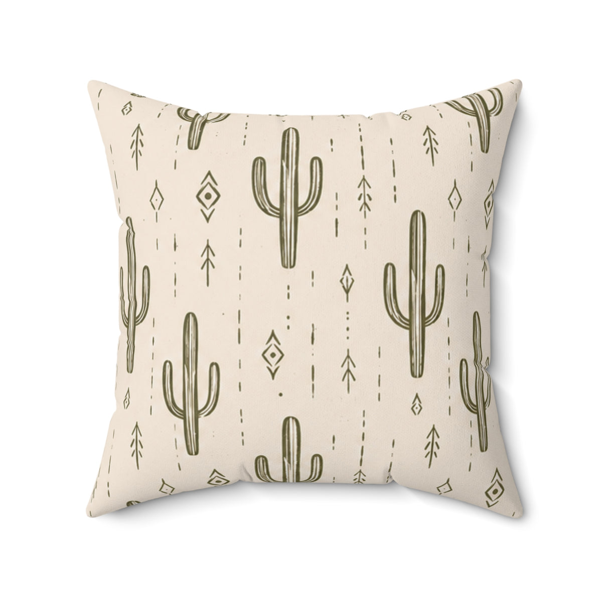 Desert Rhythm Pillow - Boho Cactus Throw Pillow - Neutral Desert Decorative Cushion - Southwestern Home Decor