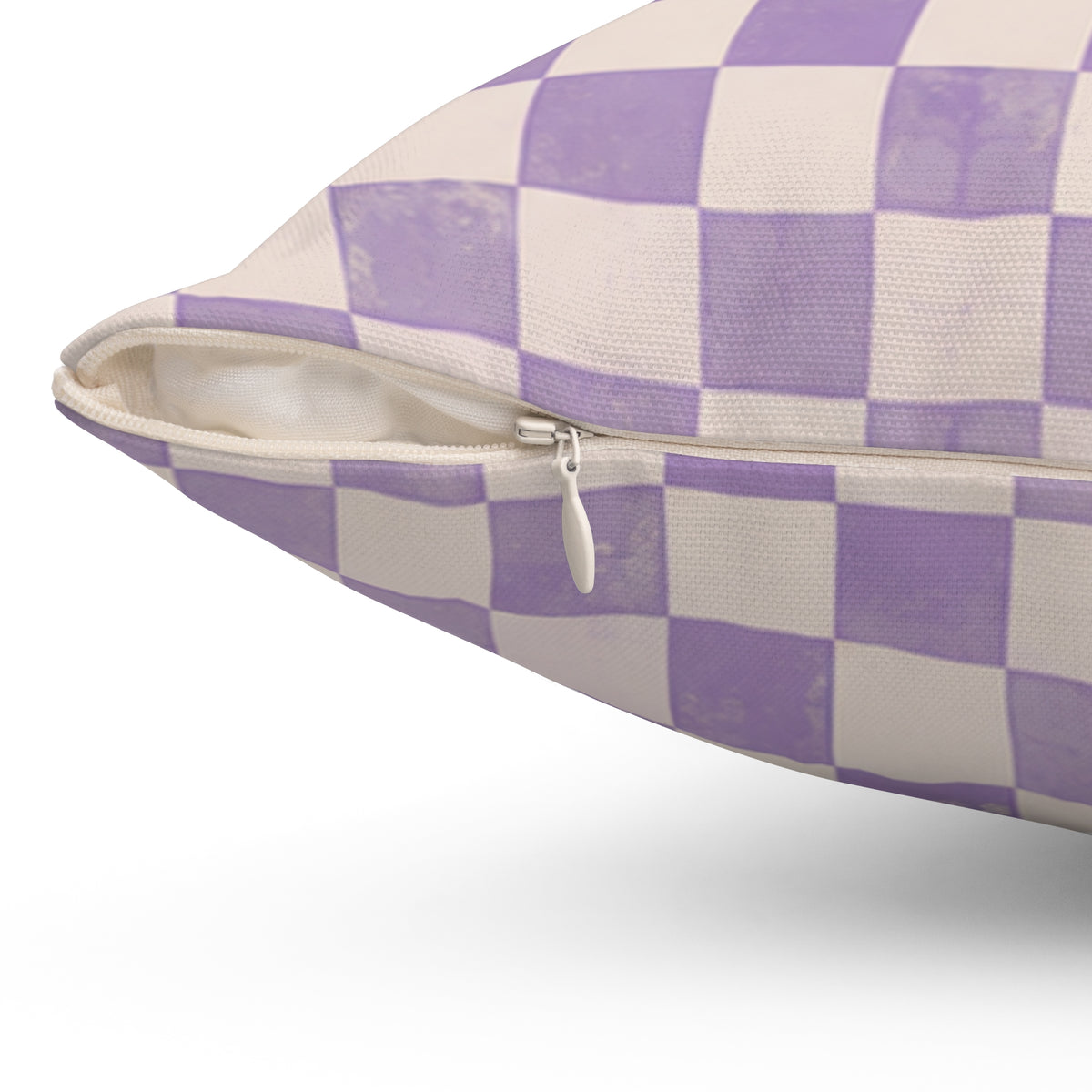 Lavender Check Pillow - Purple Checkerboard Throw Pillow - Pastel Decorative Cushion - Retro Home Decor
