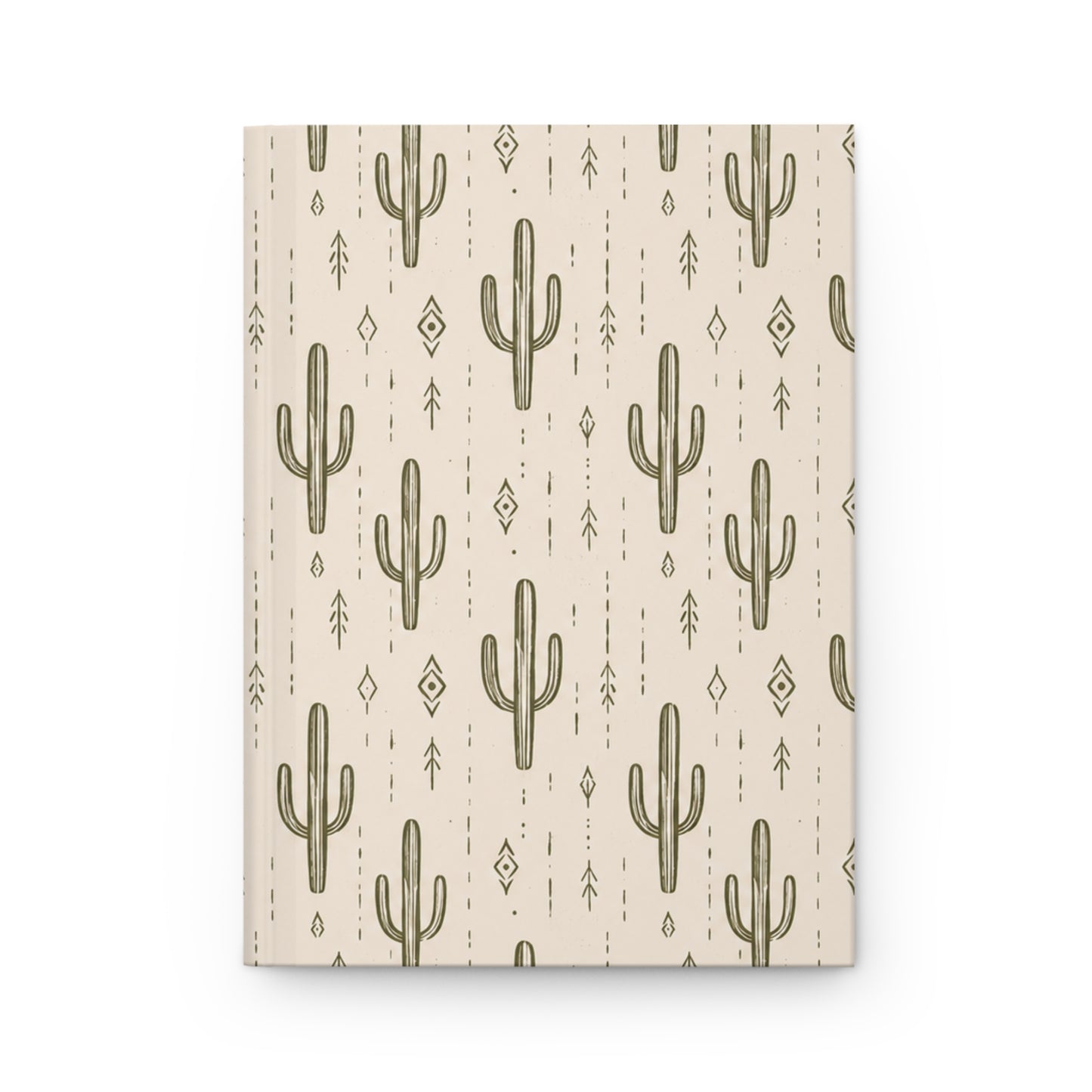 Desert Rhythm Hardcover Journal – Lined Cactus Notebook