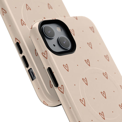 Little Sweet Hearts Magnetic Protective Phone Case – Tough Dual-Layer Cover