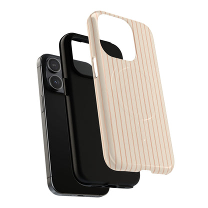 Soft Blush Lines Magnetic Protective Phone Case – Tough Dual-Layer Cover