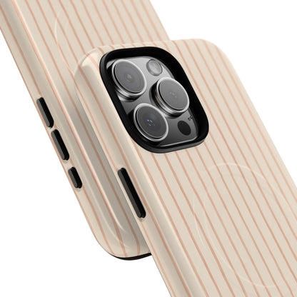 Soft Blush Lines Magnetic Protective Phone Case – Tough Dual-Layer Cover