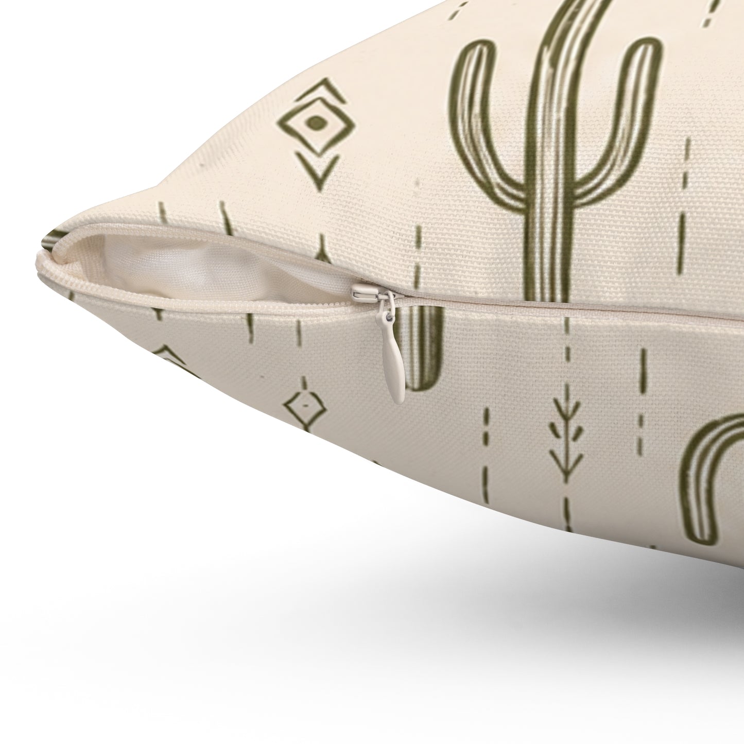 Desert Rhythm Pillow - Boho Cactus Throw Pillow - Neutral Desert Decorative Cushion - Southwestern Home Decor