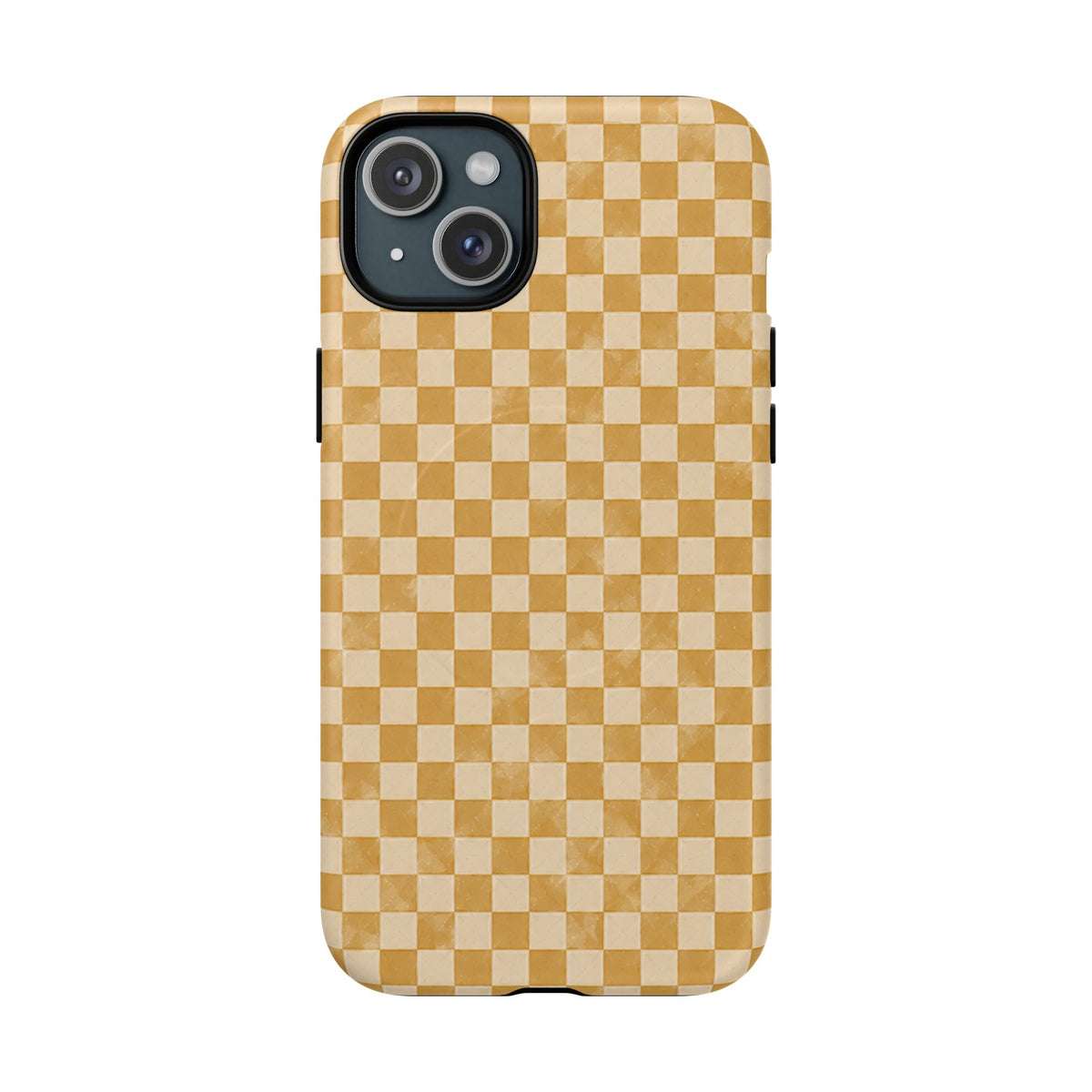 Golden Check Magnetic Protective Phone Case – Tough Dual-Layer Cover