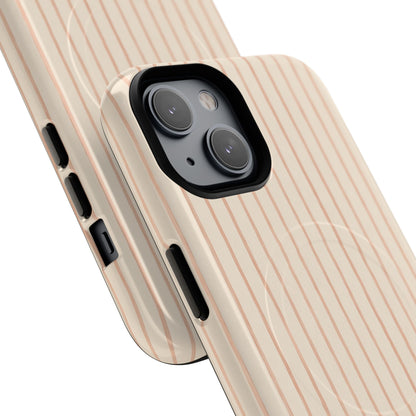 Soft Blush Lines Magnetic Protective Phone Case – Tough Dual-Layer Cover