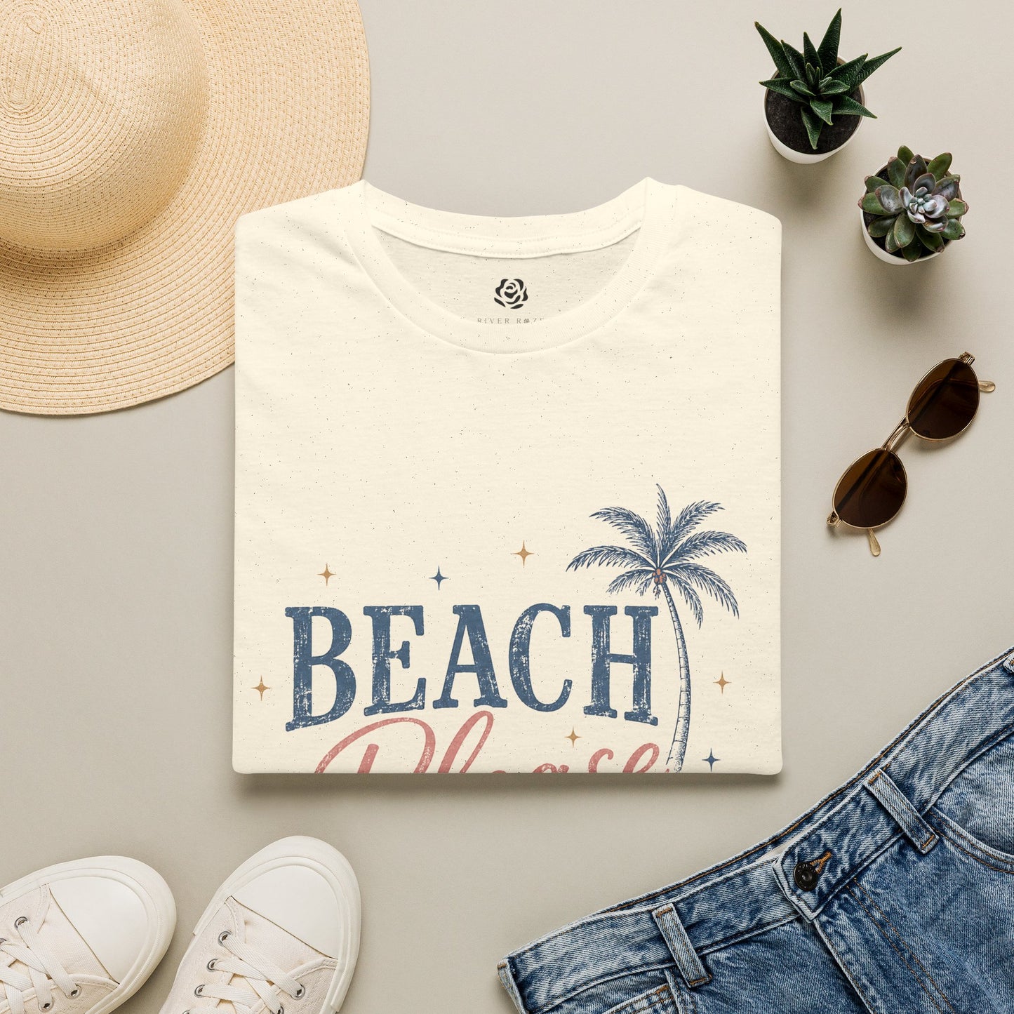 Beach Please | Palm Tree Summer Tee