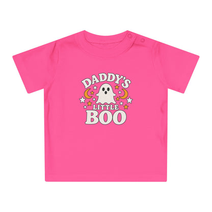 Daddy's Little Boo Baby T-Shirt - Halloween Ghost Infant Tee - Cute Spooky Baby Shirt - Halloween Baby Outfit