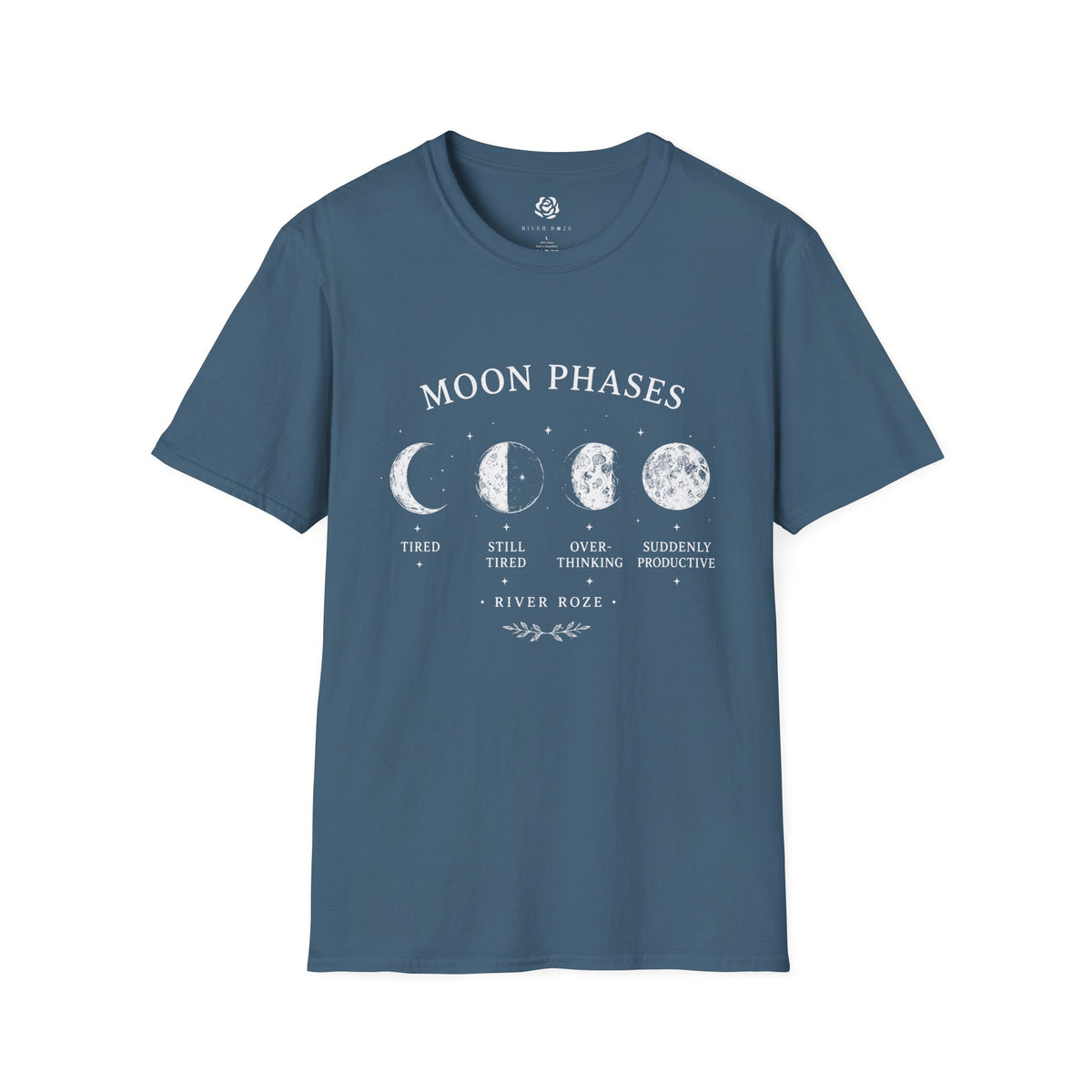 Moon Phases Graphic T-Shirt – Celestial Lunar Tee