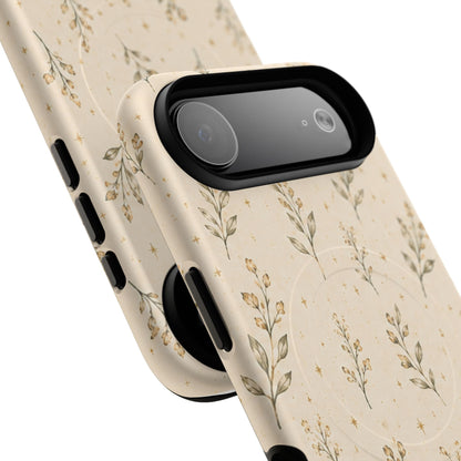 Floral Sprig Magnetic Protective Phone Case – Tough Dual-Layer Cover