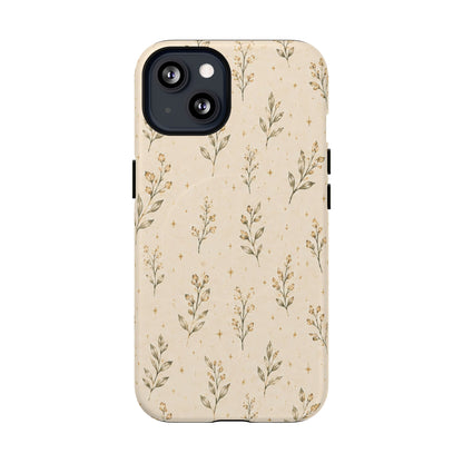 Floral Sprig Magnetic Protective Phone Case – Tough Dual-Layer Cover