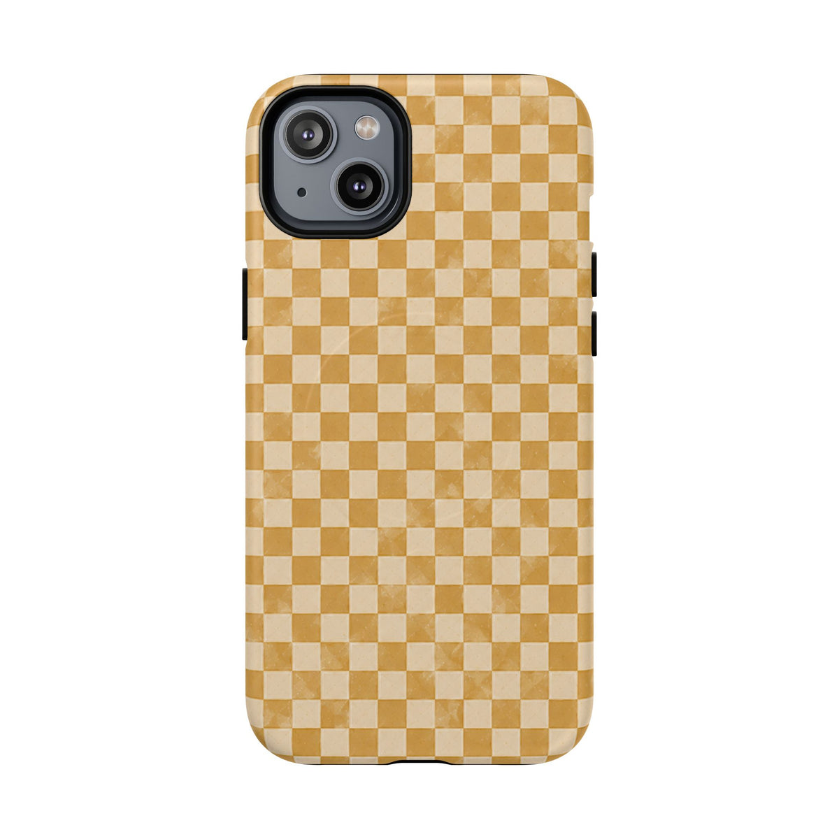 Golden Check Magnetic Protective Phone Case – Tough Dual-Layer Cover
