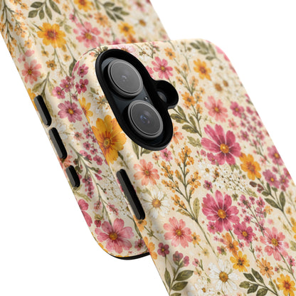 Wildflower Meadow Magnetic Protective Phone Case – Tough Dual-Layer Cover