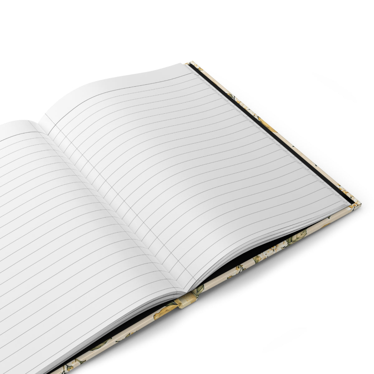 Limonella Garden Hardcover Journal – Lined Lemon Floral Notebook