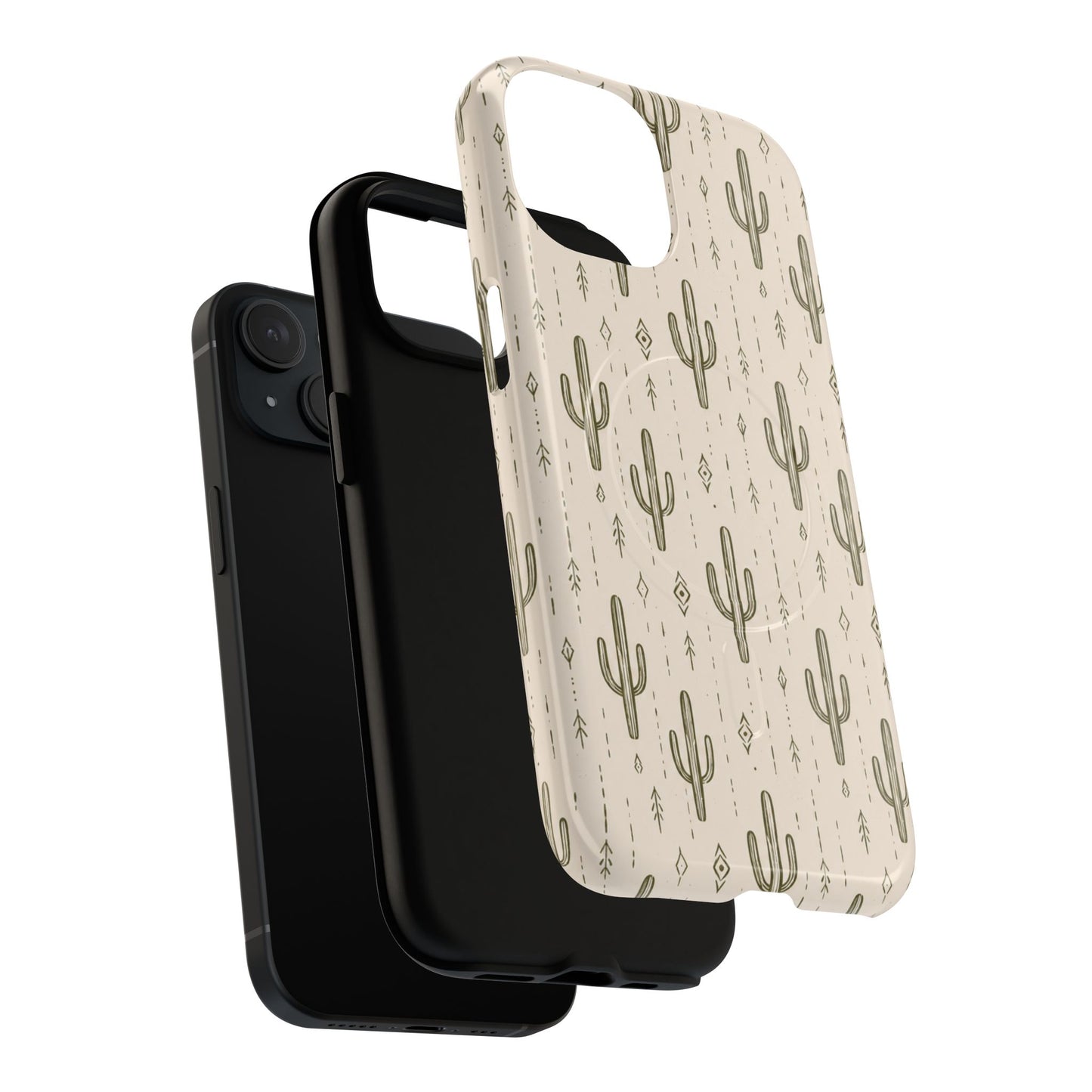 Desert Rhythm Magnetic Protective Phone Case – Tough Dual-Layer Cover