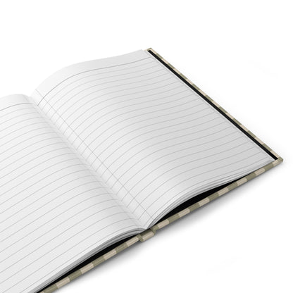 Sage Check Hardcover Journal – Lined Checkerboard Notebook