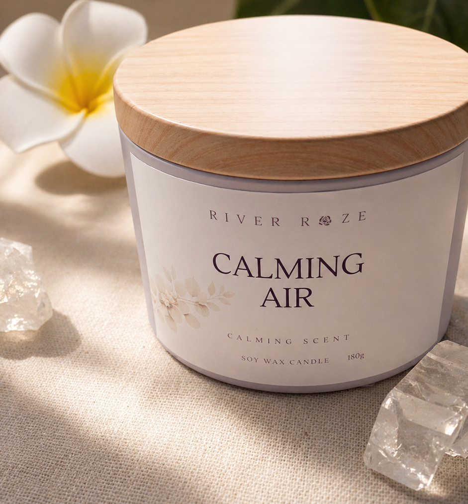 Moon Blossom Candle, Soft Sakura Scent, Soy Wax, 180g