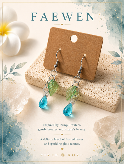 Faewen - Delicate nature-inspired earrings in your colour