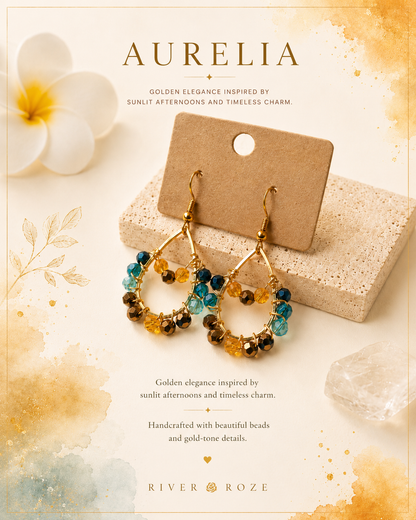 Aurelia - Beautiful, sparkling earrings that catch every light