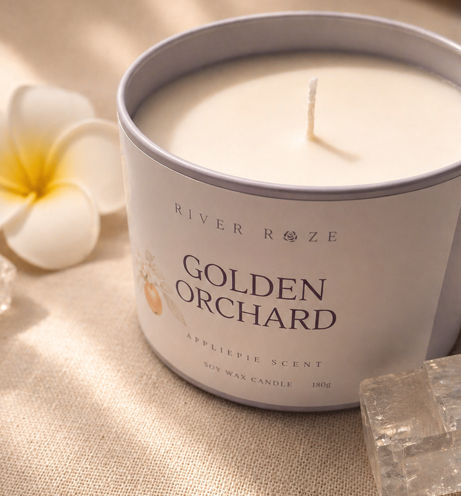Moon Blossom Candle, Soft Sakura Scent, Soy Wax, 180g