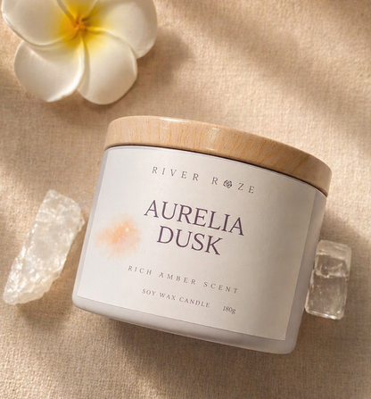 Moon Blossom Candle, Soft Sakura Scent, Soy Wax, 180g